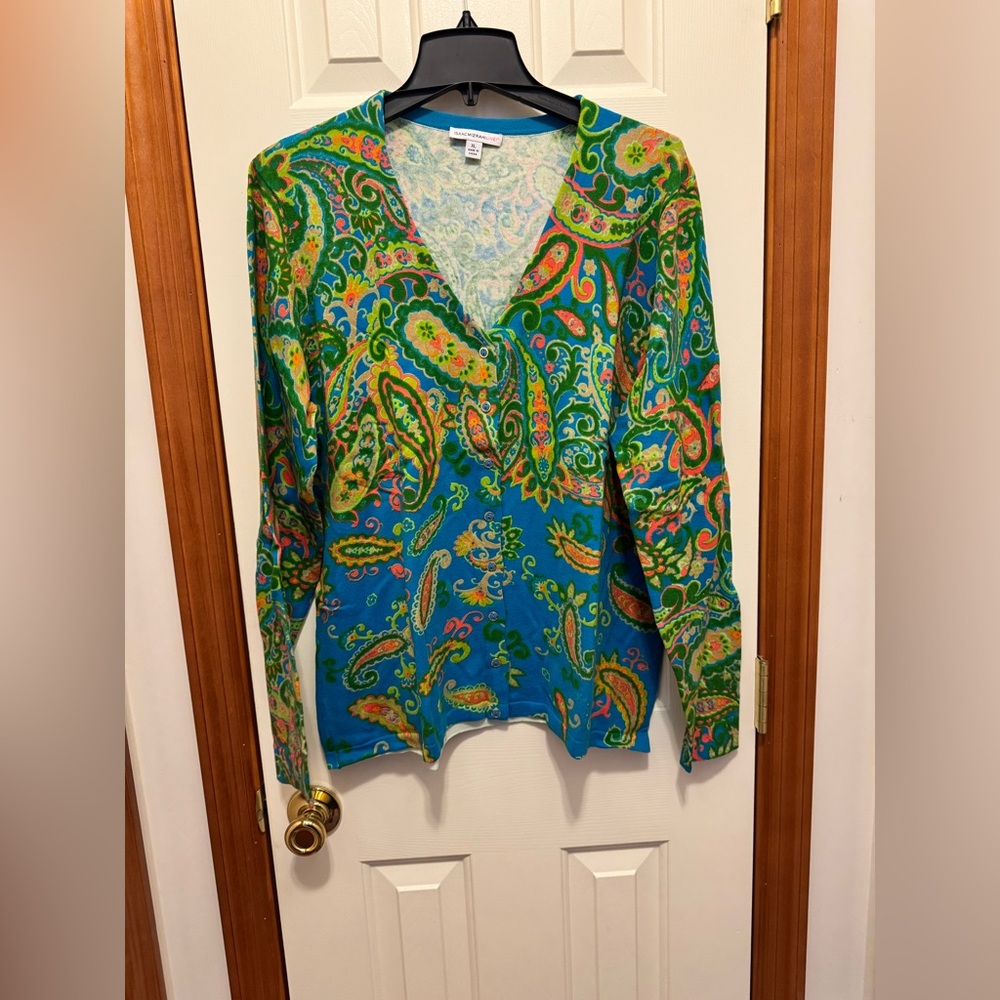 Isaac Mizrahi cardigan sweater 1x BRAND NEW!